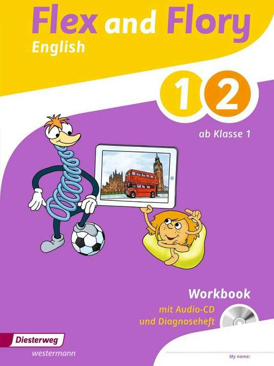 Produktbild Flex and Flory 1-4 1./2. Schuljahr. Workbook mit Schüler-Audio-CD und Diagnoseheft (Deutsch, Englisch, Katja Gerbig, Ute Schimmler, Barbara Hardt, Mareike Siekmeier, Chris Carter, 2017)