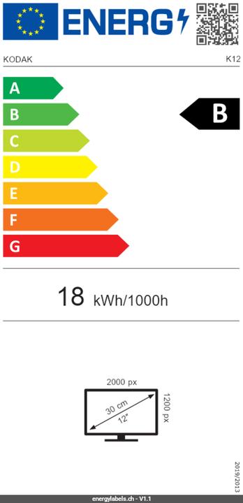 Energie-Label Kodak SD 128GB UHS-II U3 V60 Ultra Pro (128 GB, SD, U3, UHS-II)