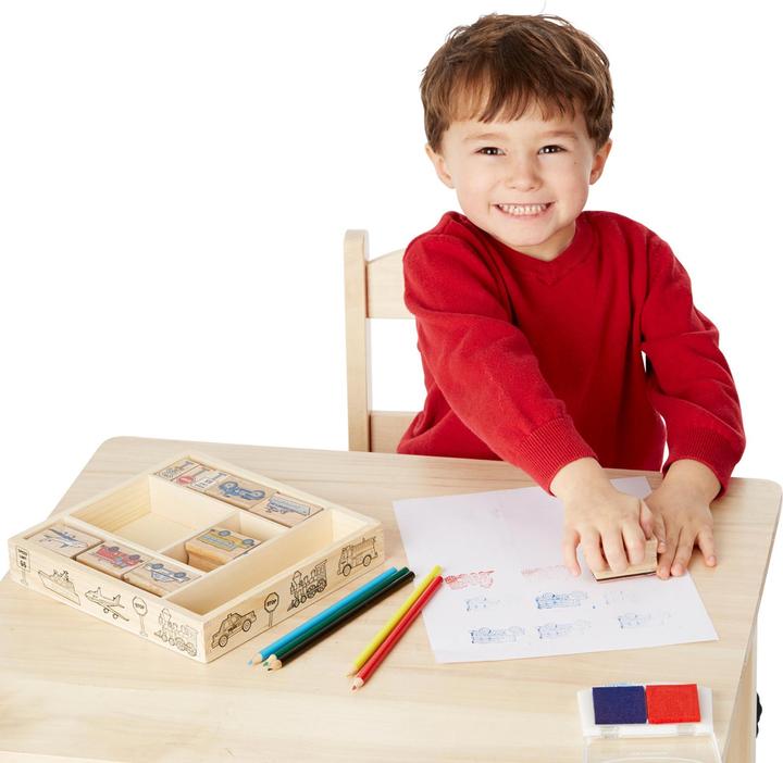 Produktbild Melissa & Doug Stamp Set Fahrzeuge