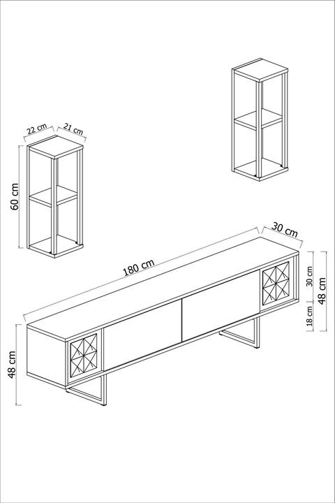 Produktbild Skye Decor Mikayla (180 x 48 x 30 cm)