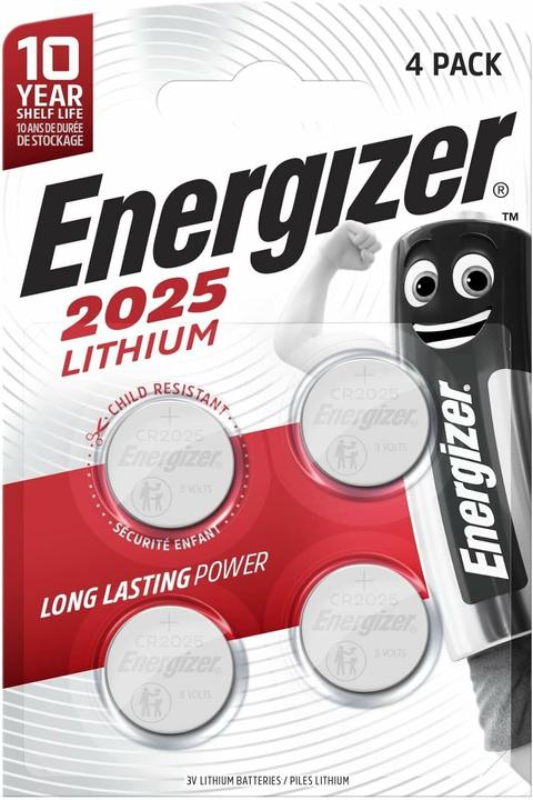 Actual product image Energizer CR2025 Lithium (4 pcs., CR2025, 163 mAh)