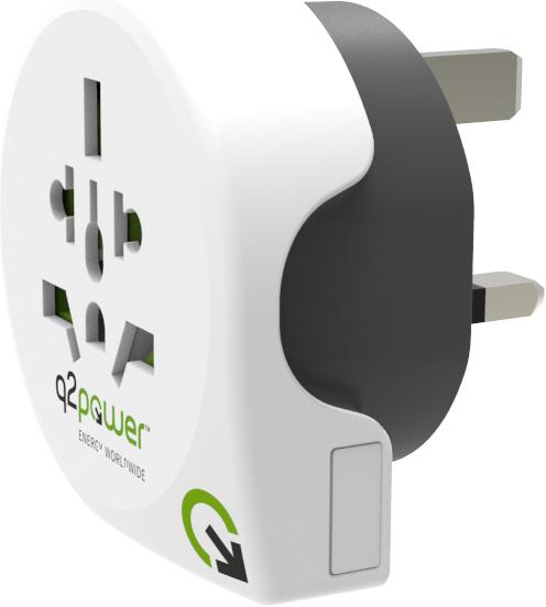 Q2 Power Q2Power Reiseadapter Welt
