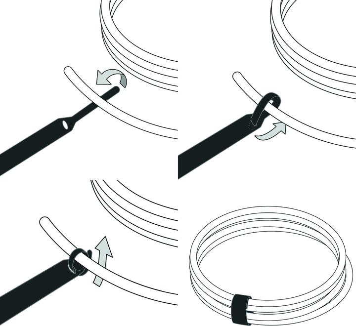 Actual product image Label-the-cable LTC Basic Straps (Velcro cable ties, 170 mm, 10 pcs.)