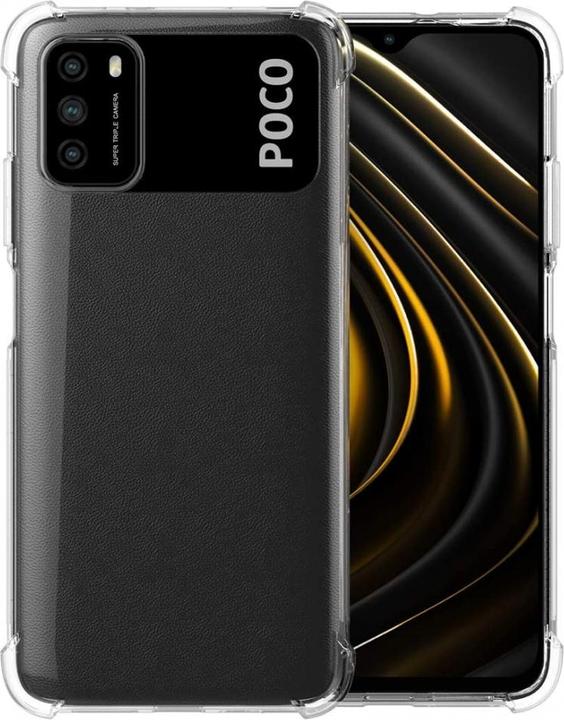Screenguard Xiaomi Poco M3 Hülle Crystal Soft Airbag Bumper (Xiaomi Poco M3)