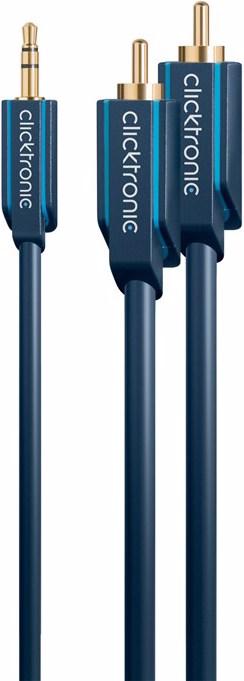 Actual product image Goobay Clicktronic MP3 adapter cable (5 m, 3.5mm jack (AUX), Cinch)