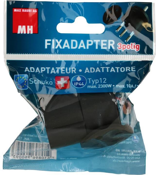 Actual product image Max Hauri Power plug adapter (Type 12, CEE 7/7)