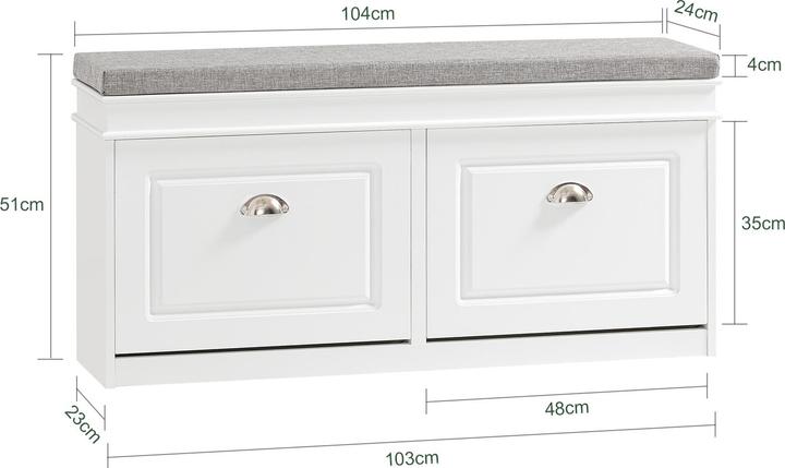 Produktbild SoBuy Stanley (104 x 24 x 52 cm)