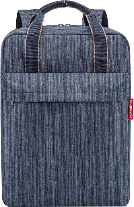 Actual product image reisenthel Backpack Allday M Herringbone Dark Blue (15 l)