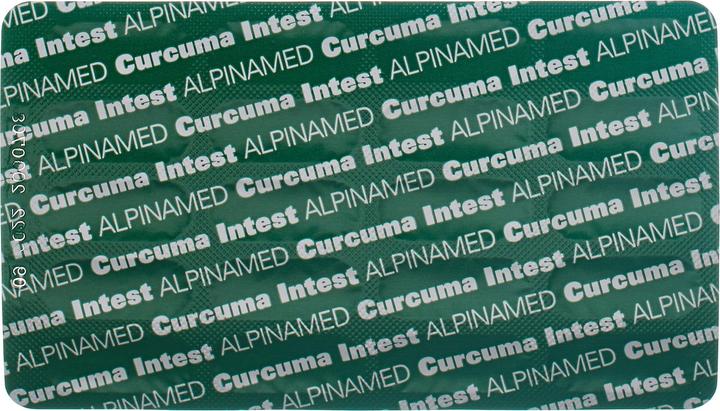 Nutritional values and ingredients Alpinamed CURCUMA INTEST capsules (1 Piece, Capsules, 40 g)