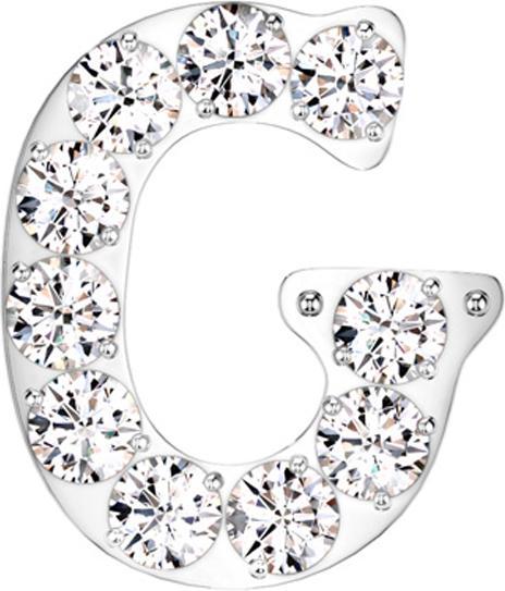 Immagine prodotto Star Piercing Threadless silber mit Kristallen silber Buchstabe G (Titanio)