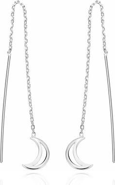 Image du produit Agato - Long Silver Moon Earrings AGT-E044V