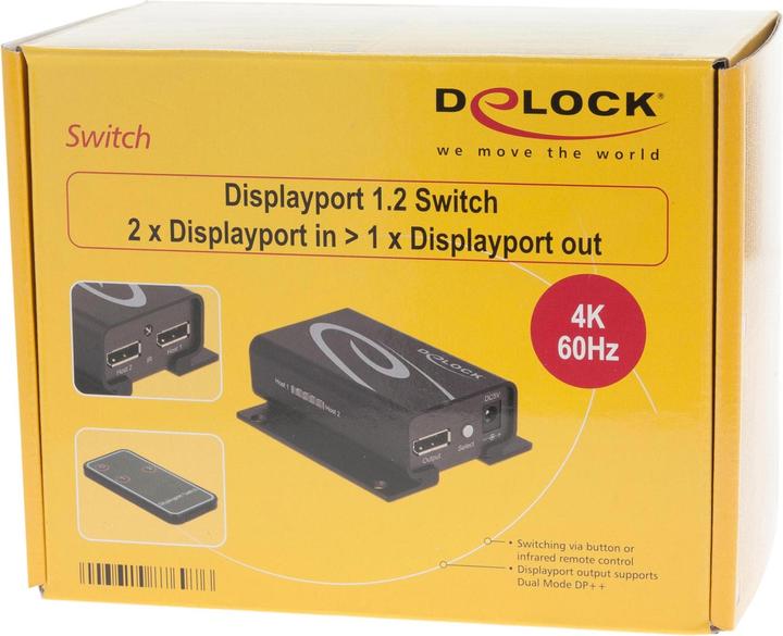 Immagine prodotto Delock Commutatore Displayport 2Port