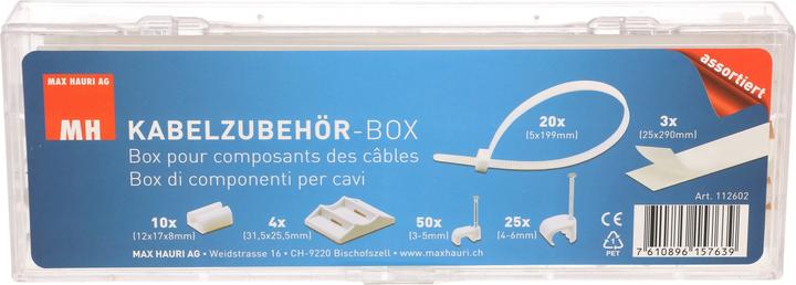 Immagine prodotto Max Hauri Scatola di accessori per la casa via cavo (Fascette in plastica, 290 mm, 1 pz.)