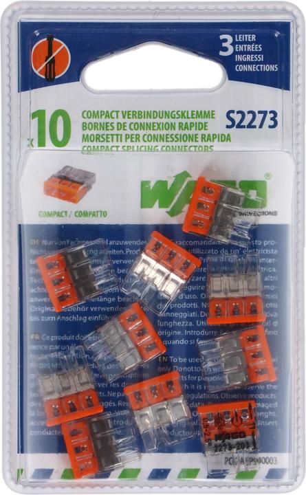 Image du produit Wago Borne enfichable Contact Compact 3-fois