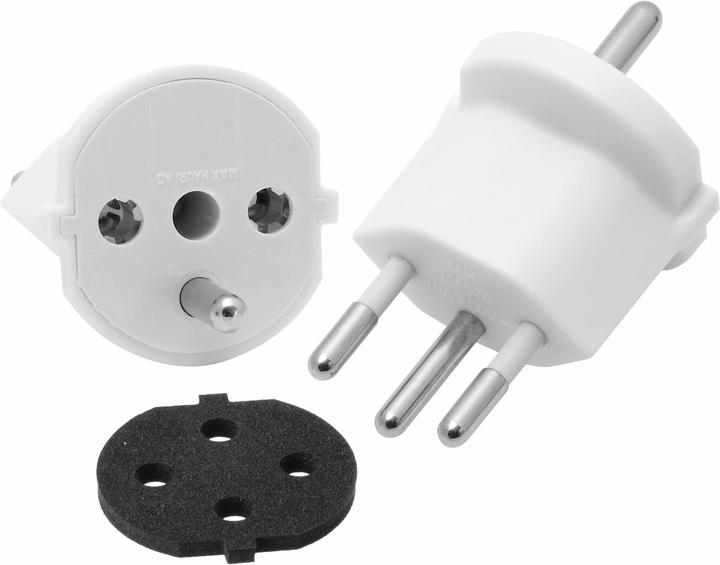 Actual product image Max Hauri Fixed adapter (Type 12, CEE 7/7)