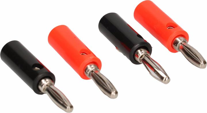 Produktbild Max Hauri Bananenstecker 4mm assortiert, 4 Stück