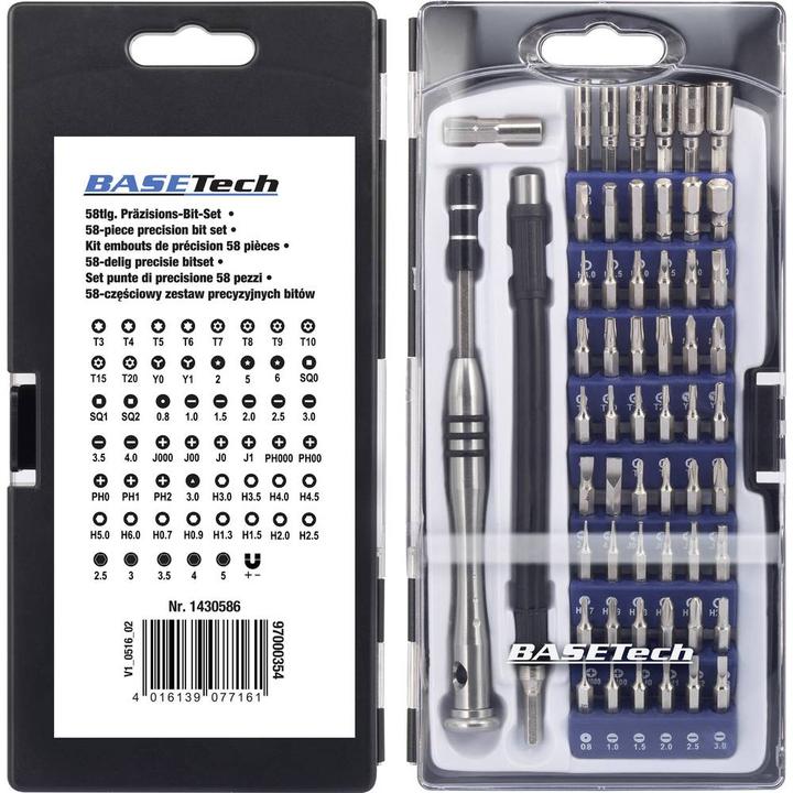 Produktbild Basetech Bit-Set 58tlg (Schlitz)