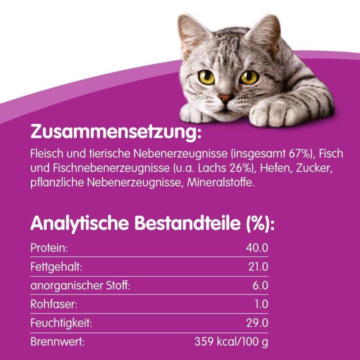 Produktbild Whiskas STICKS Packung Reich an Lachs (Adult, 14 Stk., 36 g)