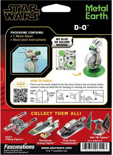 Image du produit Metal Earth Star Wars D-O