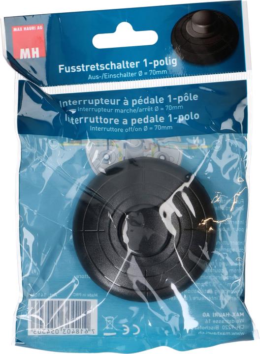 Max Hauri Interrupteur à pédale 1 pôle 70 mm