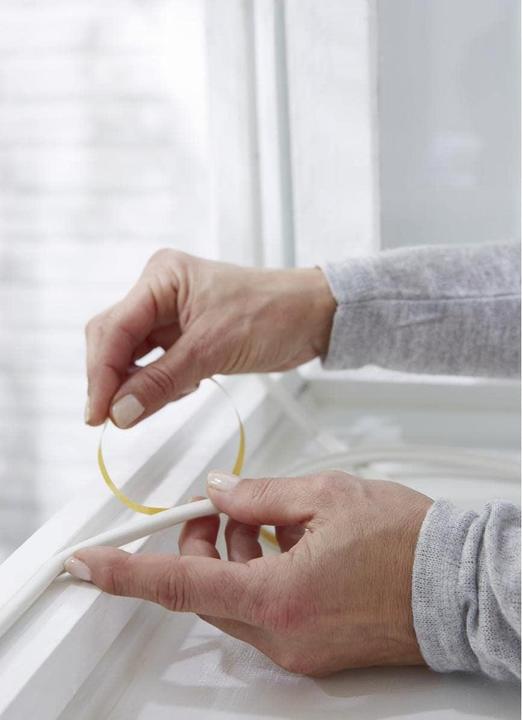 Actual product image tesa tesamoll CLASSIC P-profile window seal, rubber seal for insulation