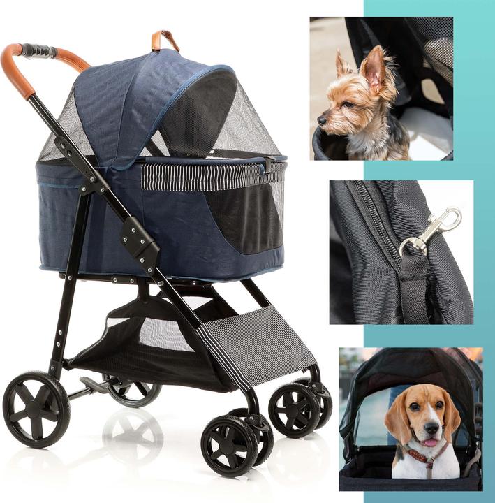 Produktbild Fudajo 2in1 Haustierwagen (Hund, Faltbar, Atmungsaktiv)