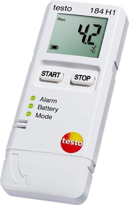 Produktbild Testo 184 H1 - Datenlogger Luftfeuchtigkeit und Temperatur für Transportüberwachung (Thermometer)