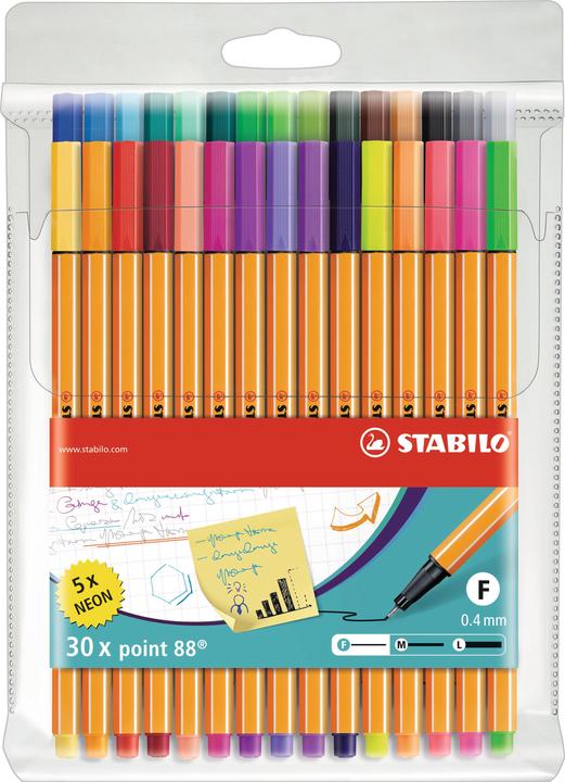 STABILO point 88 Fineliner (Multicoloured, 1 x)