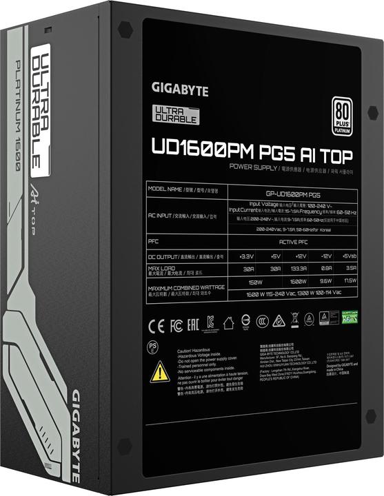 Immagine prodotto Gigabyte Alimentatore UD1600GM PG5 1600Watt (1600 W)