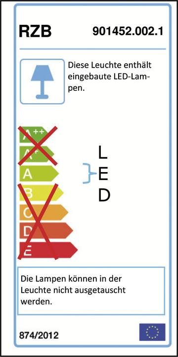 Energie-Label RZB LED-Einbaudownlight (840 lm)