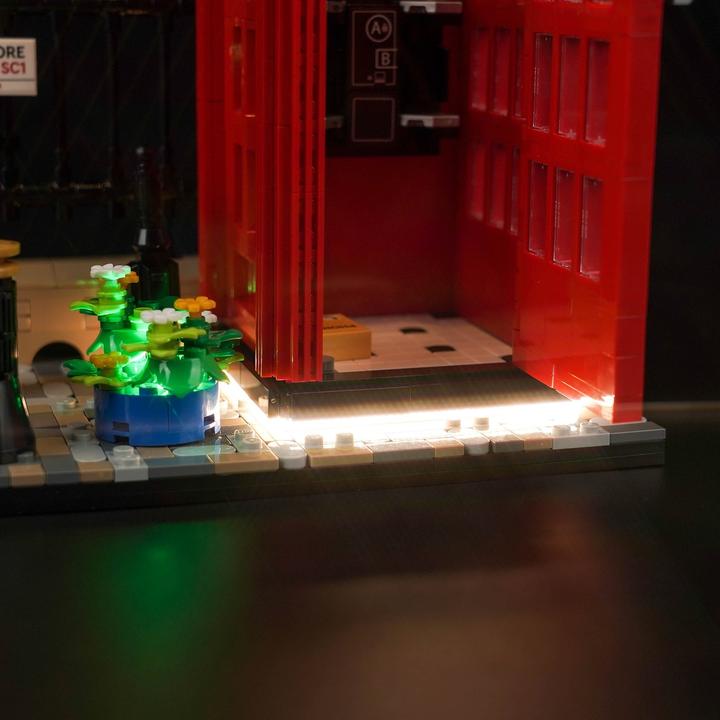 Produktbild BrickBling LED Licht Set für LEGO Rote Londoner Telefonzelle (21347)