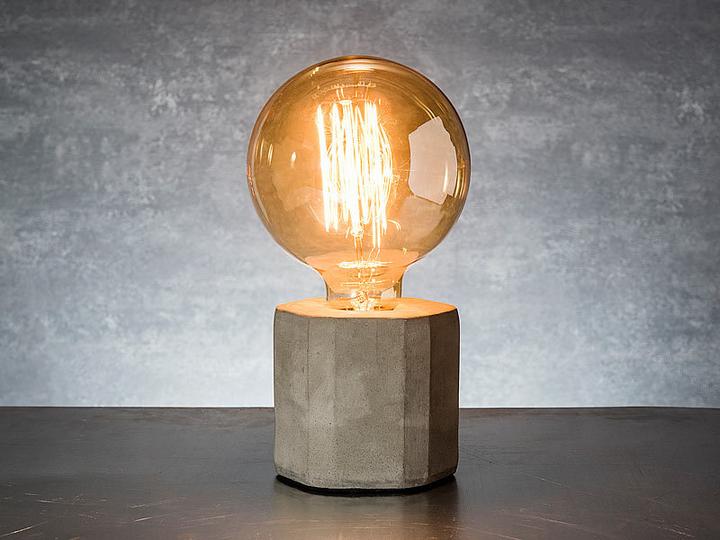 Image du produit Lunartec Lampe de table décorative en béton (E27)