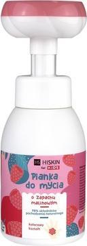 Actual product image Hiskin Kids Hand And Body Wash Foam Raspberry 300Ml