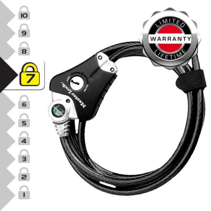 Actual product image Master Lock Python Lock 8428 cable lock 10 mm x 1,800 mm (180 cm)