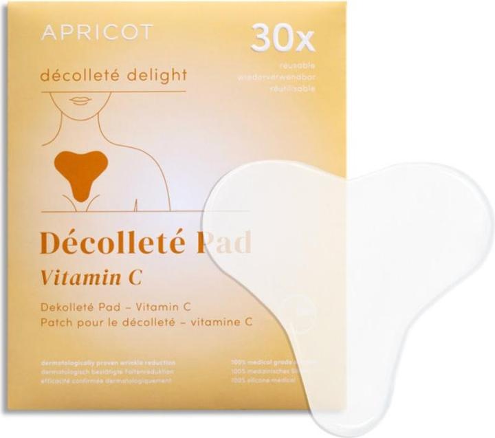 Actual product image Apricot Reusable Decolleté Pad Vitamin C “décolleté delight”