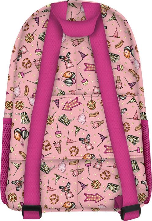Actual product image Santoro School bag Gorjuss Carousel Mini Salmon red color (26 x 34 x 11.4 cm)