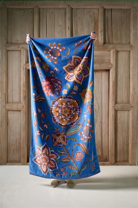 Produktbild PIP Studio Viva la Vida blau Badetuch 100x180cm (1 Stück) (100 x 180 cm)
