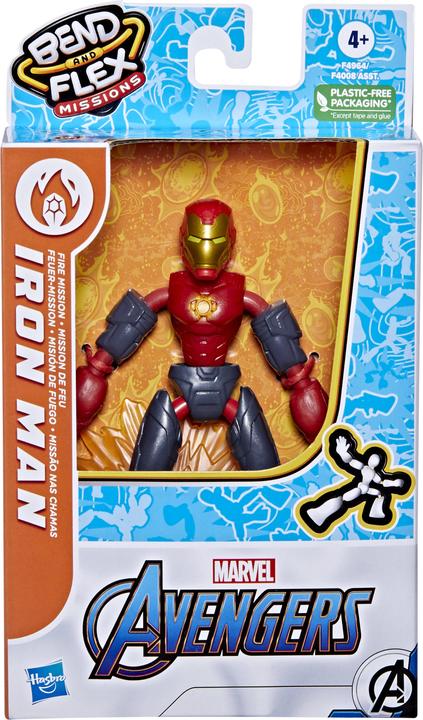 Actual product image Hasbro Bend & Flex Iron Man Fire Mission
