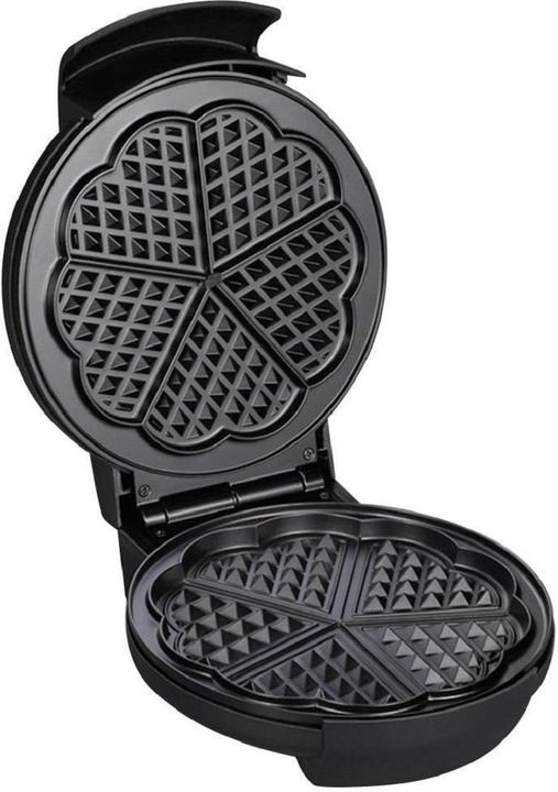 Actual product image Severin 2103 stainless steel brushed-black, 1300 W, heart-shaped, number of wafers 5