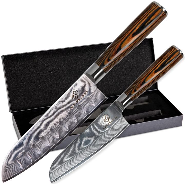 Produktbild Wolfblood Damastmesser-Set (17 cm)
