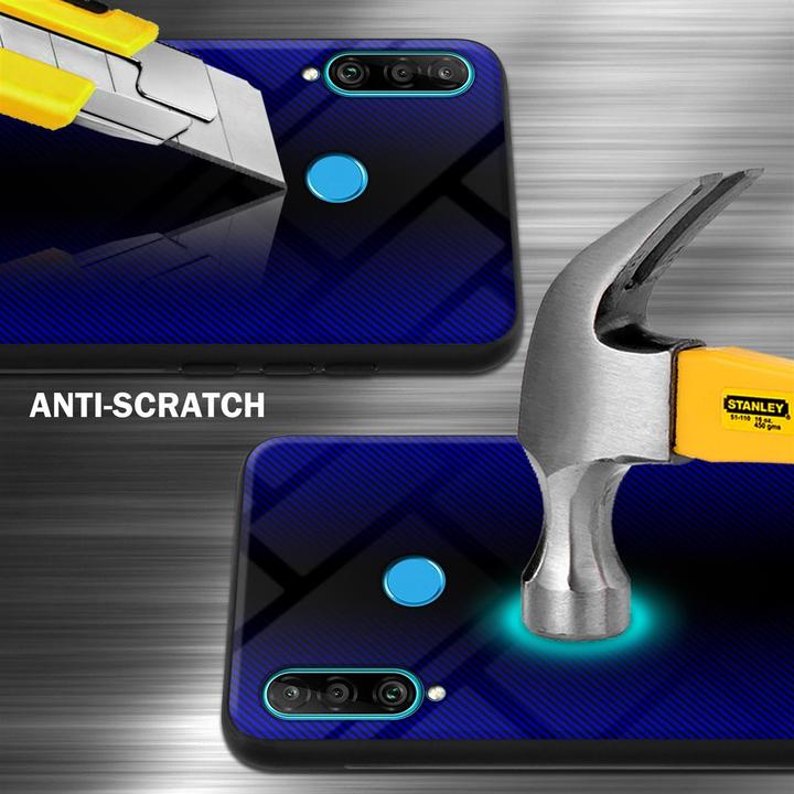 Productafbeelding Cadorabo TPU gestreepte glasplaat (Huawei P30 Lite)