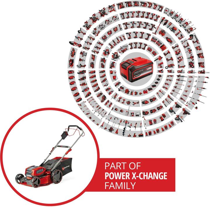 Actual product image Einhell GP-CM 36/47 S Li BL cordless lawn mower (4 x 4.0Ah) (Rechargeable battery operated)