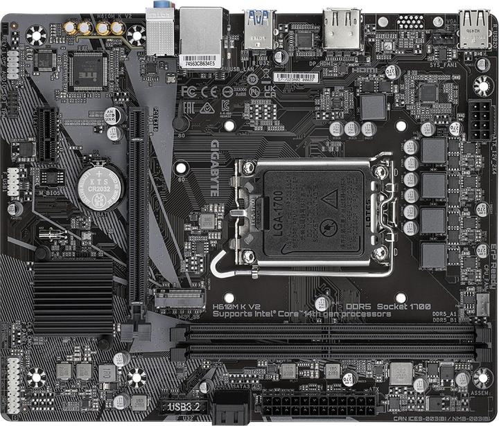 Produktbild Gigabyte H610M K V2 (LGA 1700, Intel H610, mATX)