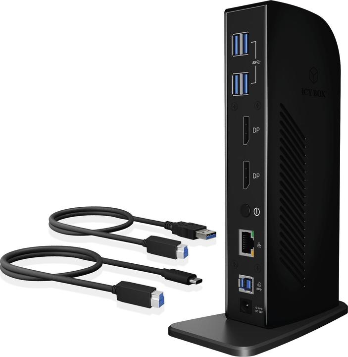 Icy Box Ib-Dk2242ac (USB-B, 9 Ports)