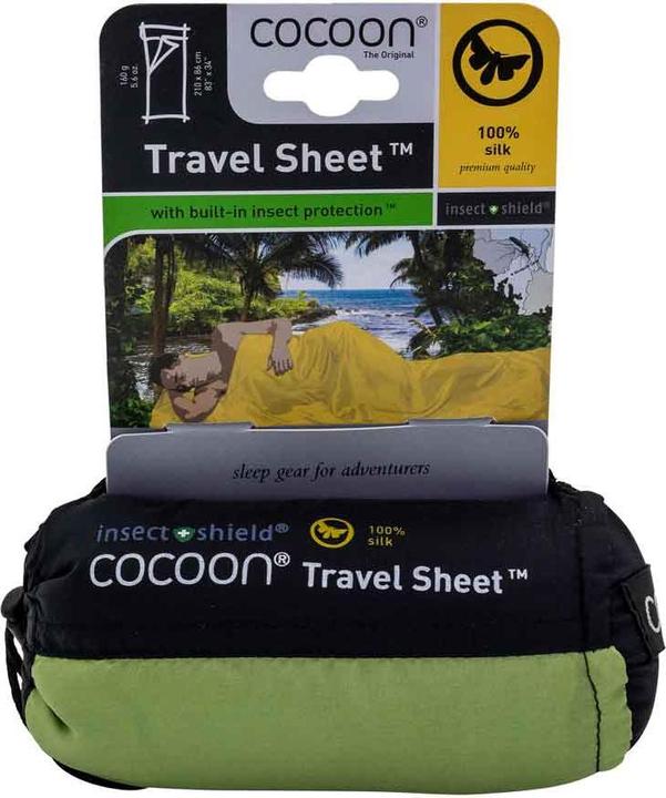 Actual product image Cocoon Insect Shield TravelSheet Inlet Silk (220 cm)