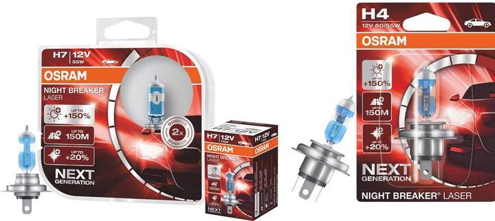 Actual product image Osram Night Breaker Laser Duobox (H7)