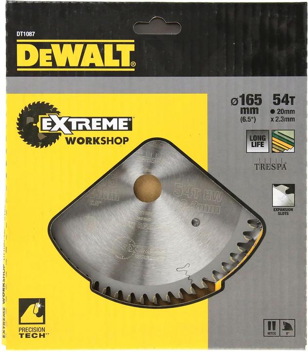 Produktbild DeWalt TRESPA EXTREME KSB 165x20x2.3 54ZHW DT1087