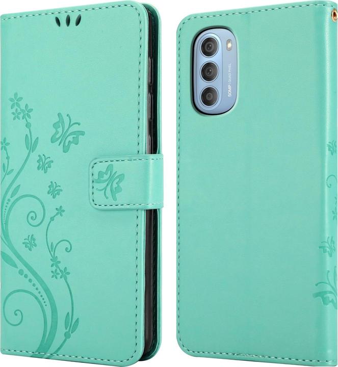 Produktbild Cadorabo Flower Book Hülle (Motorola Moto G51 5G)