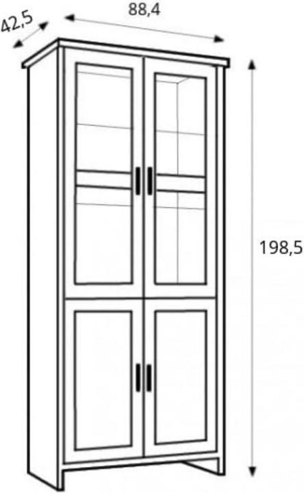 Actual product image Konsimo Marime (88.5 x 201 x 44 cm)
