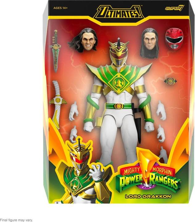 Produktbild Super7 Power Rangers Ultimates Actionfigur Mighty Morphin Power Rangers Lord Drakkon 18 cm